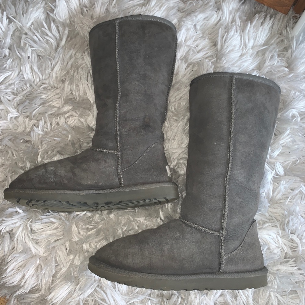 Grey UGG tall boots